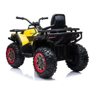 Atv electric Nichiduta Desert cu roti din cauciuc EVA scaun piele si pornire la cheie 12V Yellow imagine