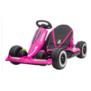 Kart electric 12V cu telecomanda si scaun din piele Nichiduta Speed Fucsia imagine