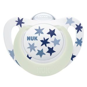 Suzeta Nuk Star Night silicon 18-36 luni M3 albastru imagine