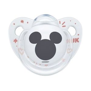 Suzeta Nuk Disney Mickey silicon 6-18 luni M2 transparentroz imagine