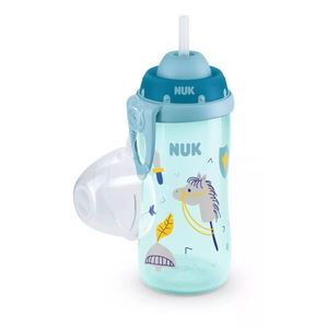 Cana Nuk Flexi 300 ml cu pai moale de la 12 luni bleu imagine