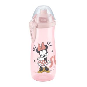 Cana Nuk sport 450 ml cu adaptor Push-Pull de la 36 luni Mickey roz imagine