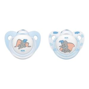 Set 2 suzete Nuk Disney Dumbo silicon M3 bleu 18-36 luni imagine