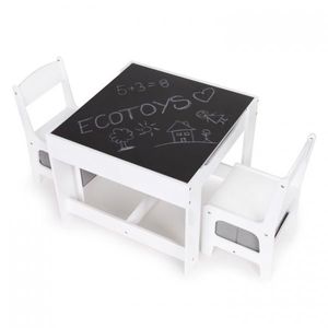 Set de masa cu doua scaune pentru copii Ecotoys ZCF-01 imagine