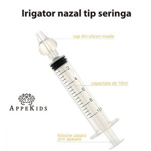 Set 2 seringi pentru lavaj nazal Appekids 10ml 4 luni+ imagine