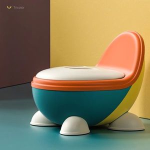 Olita pentru copii Little Mom Chair Potty cu spatar Orange imagine