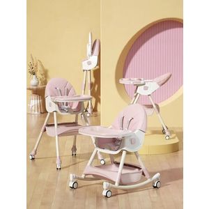 Scaun de masa multifunctional 3 in 1 Little Mom Rocking Chair Pink imagine