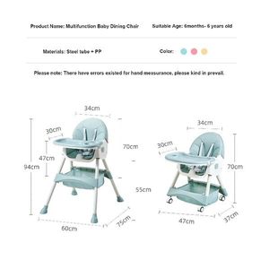 Scaun de masa multifunctional 3 in 1 Little Mom Rocking Chair Blue imagine