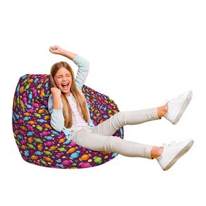 Fotoliu Puf Bean Bag tip Para L candies fundal mov imagine