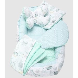 Set 5 in 1 Babynest Nichiduta Minky Mint Ocean imagine