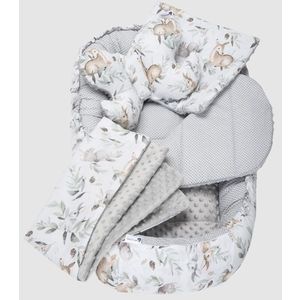 Set 5 in 1 Babynest Nichiduta Minky Grey Deer imagine