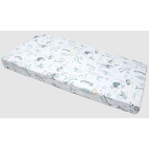 Cearceaf cu elastic Nichiduta 120x60 cm Mint Ocean imagine