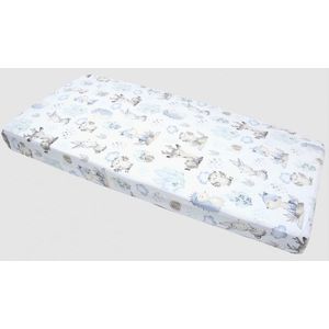 Cearceaf cu elastic Nichiduta 120x60 cm Blue Hedgehog imagine