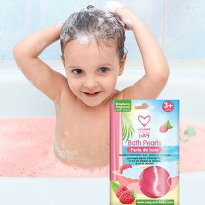 Perle de baie EasyCare Baby cu parfum de zmeura cu uree si uleiuri din seminte de struguri si avocado 75g, imagine