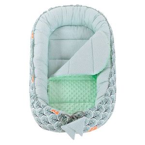 Babynest 2 in 1 Nichiduta din bumbac Minky Forest imagine