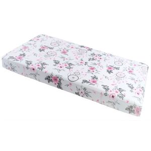 Cearceaf cu elastic Nichiduta 120x60 cm Flowers Pink imagine