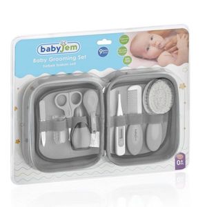 Set ingrijire bebelusi cu 9 piese BabyJem Grooming Set Grey imagine