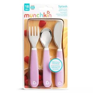 Set 3 tacamuri Munchkin pentru copii Splash 18L+ light purple imagine