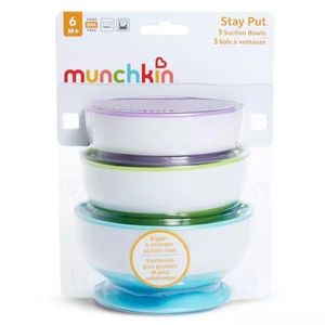 Set 3 boluri Stay Put Munchkin cu ventuza dimensiuni variate 6L+ imagine