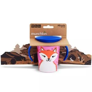 Cana Miracle 360 Munchkin cu manere WildLove 177ml 6L+ red fox imagine