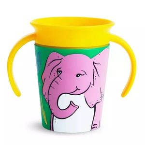 Cana Miracle 360 Munchkin cu manere WildLove 177ml 6L+ elephant imagine