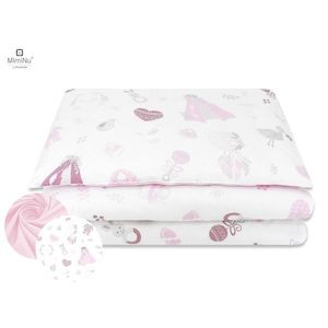 Set pentru bebelusi 6+1 piese MimiNu 120x60 cm Baby Shower Pink imagine