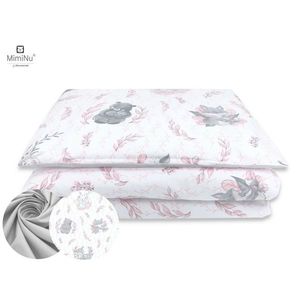 Set pentru bebelusi 6+1 piese MimiNu 120x60 cm Lulu Rose imagine