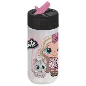 Sticla de apa Kidea pentru fete 330 ml fetite cute BABF10 imagine