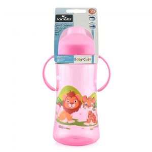 Cana sport cu manere 9 luni+ 330 ml Pink imagine