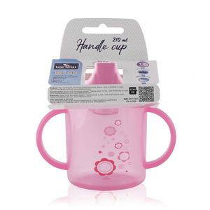 Cana cu manere si cioc 12 luni+ 210 ml Pink imagine