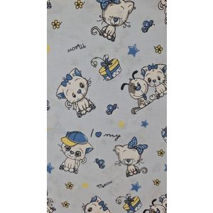 Saltea basic cu animalute 120604 cm blue Kreis Design imagine