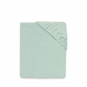 Cearceaf cu elastic MimiNu pentru pat 160x80 cm din terry Cold Mint imagine