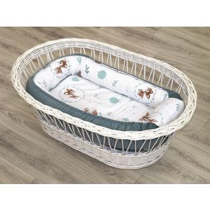 Suport de dormit Babynest by Amy Premium bumbac si catifea Caprioara mica 70x45x15 cm imagine