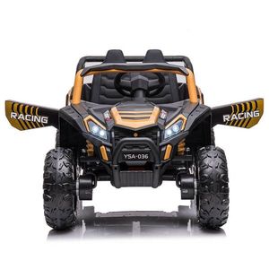 Buggy UTV electric copii 4 x 4 A036 doua locuri galben imagine