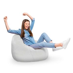 Fotoliu Puf Bean Bag tip Para XL Lemn Alb imagine