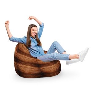 Fotoliu Puf Bean Bag tip Para XL Lemn Maro imagine