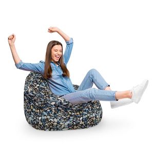 Fotoliu Puf Bean Bag tip Para XL Pietricele imagine