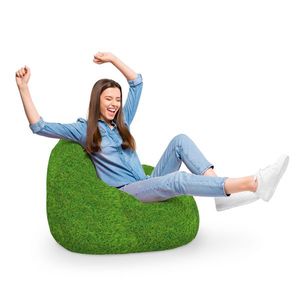 Fotoliu Puf Bean Bag tip Para XL Iarba Verde imagine