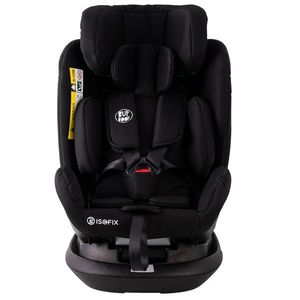 Scaun auto Platinum Deluxe i-Size Buf Boof cu isofix rotativ 360 grade Top Tether SIPS 40-150 cm 0-36 kg BlackJeans imagine