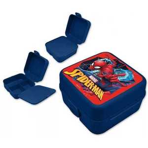 Cutie sandwich compartimentata SunCity Spiderman 14x14x8 cm NVT840418 imagine