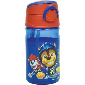 Sticla apa plastic cu pai SunCity Paw Patrol Knights 350ml GIM55520204 imagine