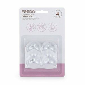 Set protectii Feedo pentru colturi ascutite 3.6 x 3.6 x 2.7 cm 4 bucati transparent imagine