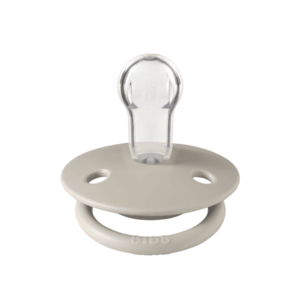 Suzeta de lux silicon Bibs tetina rotunda marime universala 0-3 ani Sand imagine