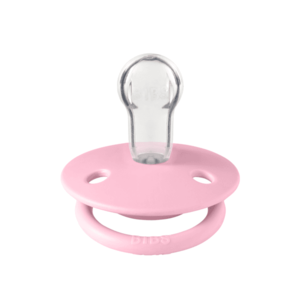 Suzeta de lux silicon Bibs tetina rotunda marime universala 0-3 ani Baby Pink imagine