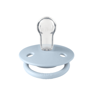 Suzeta de lux silicon Bibs tetina rotunda marime universala 0-3 ani Baby Blue imagine