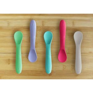 Set 5 lingurite Bbluv Spoon Silicon Pink imagine