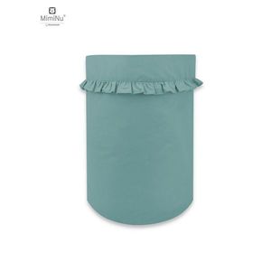 Cos rotund pentru depozitare jucarii MimiNu din bumbac 50x35 cm Royal Nepal Green imagine