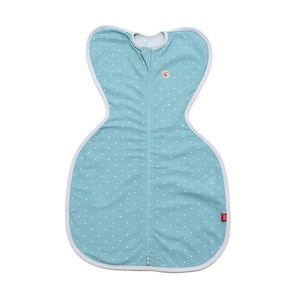 Set 2 saci de dormit swaddle First Sleep Calm Star and Coral Blue pentru nou-nascuti imagine