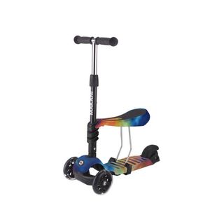 Trotineta Makani 3 in 1 Ride and Skate Rainbow imagine