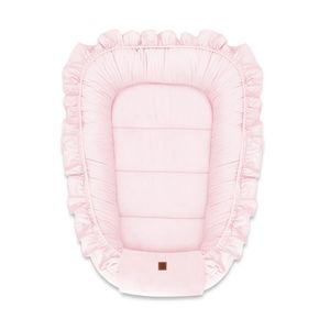 Cosulet pentru dormit MimiNu Baby Nest 55 x 75 cm din catifea Pink imagine